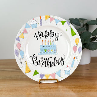 Party Birthday Cake Plate