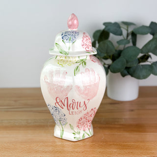 Sadie's Hydrangeas Keehln Ginger Jar