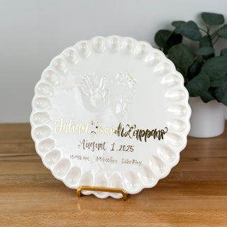 Ruffled Edge Clay Plaque