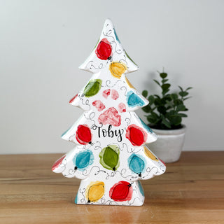 Christmas Lights Flat Tree