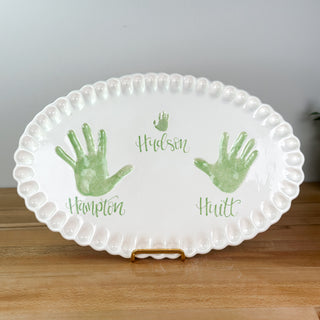 Ruffled Edge Clay Plaque