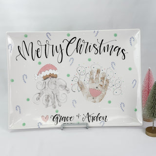 Christmas Buddies Wide Platter