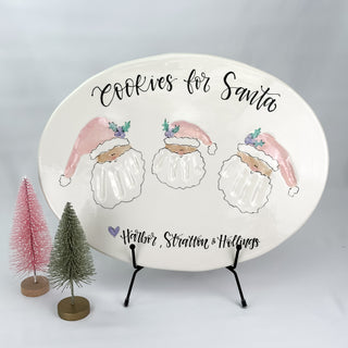 Cookies for Santa Siblings Clay Plaque