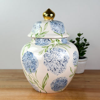 Sadie's Hydrangea Meghan Ginger Jar