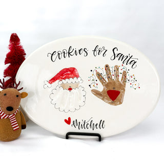 Cookies for Santa Siblings Clay Plaque