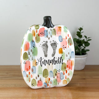 Brushstrokes Flat Pumpkin