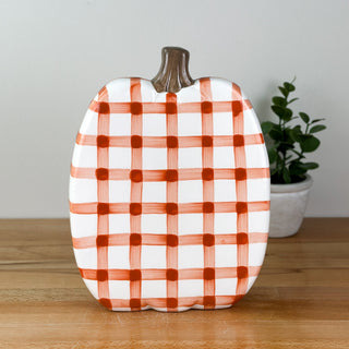 Gingham Flat Pumpkin