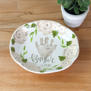 Elegant Flowers Dish