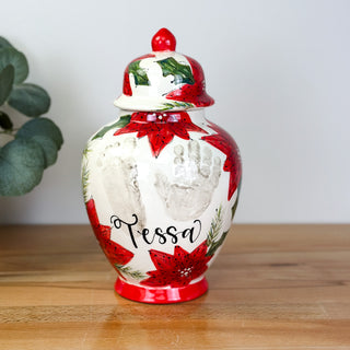 Poinsettia Tyler Ginger Jar