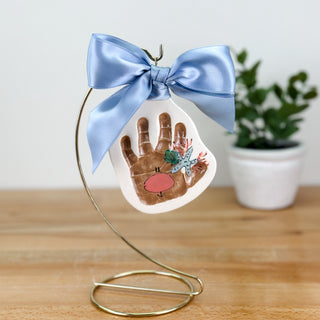 Coastal Reindeer Clay Ornament