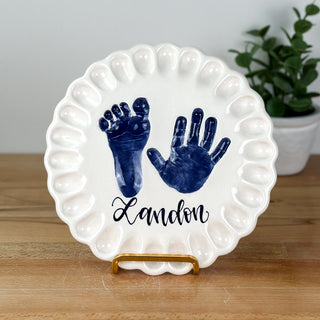 Ruffled Edge Clay Plaque