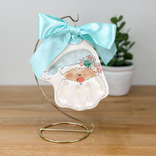 Coastal Santa Clay Ornament