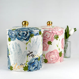 Elegant Flowers Canister