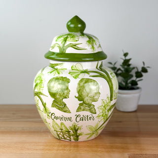 Classic Chinoiserie Silhouette Meghan Ginger Jar