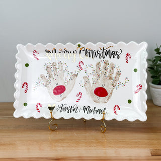 Christmas Buddies Wide Platter