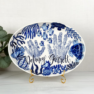 Beachy Chinoiserie Petite Platter