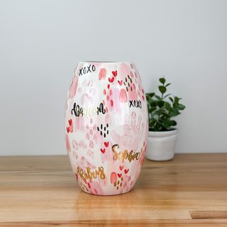 Valentine's Brushstrokes Vase