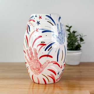 Patriotic Fireworks Vase