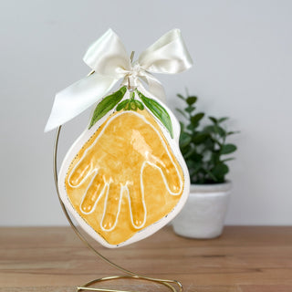 Lemon Clay Ornament