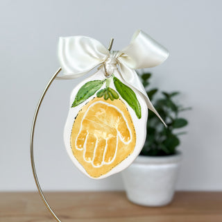 Lemon Clay Ornament