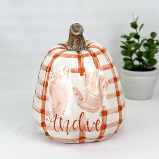 Gingham Tall Pumpkin