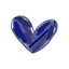 Navy Blue Textured Hearts