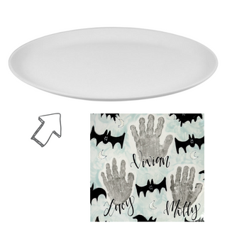 Bats Wide Platter