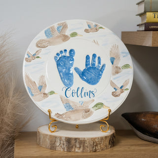 Ducks Embossed Clay Plaque