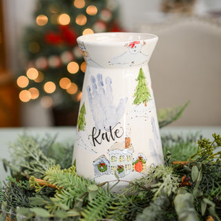 Christmas Town Vase