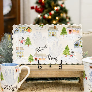 Christmas Town Wide Platter