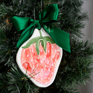 I Love You Berry Much Clay Ornament