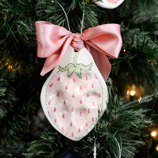 I Love You Berry Much Clay Ornament