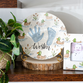 Grace's Ducks Clay Plaque