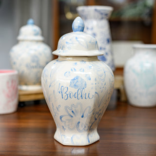 Floral Chinoiserie Keehln Ginger Jar
