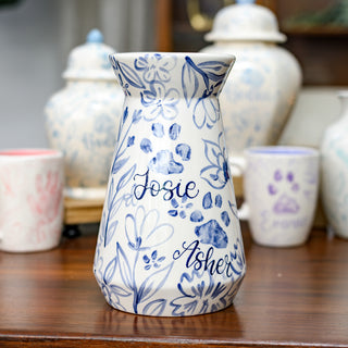 Floral Chinoiserie Vase