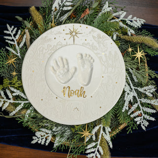 Nativity Embossed Clay Plaque