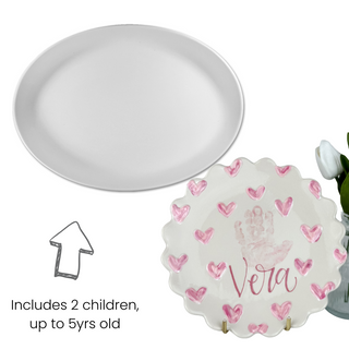 Textured Hearts Petite Platter