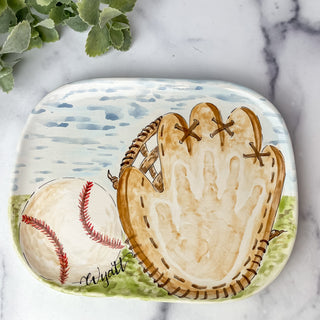 Baseball Mitt Petite Platter